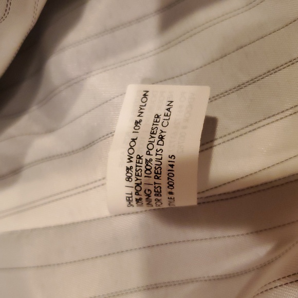 Club Monaco Charcoal Grey Tweed Vest with Pinstripe Lining. - Picture 12 of 13